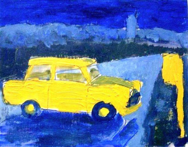 Trabi in Öl von Michael Goller