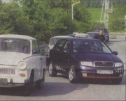 Parking between Trabis