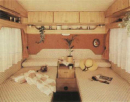 Bild 3.28. Schlafraum mit zwei Einzelbetten, die auch mühelos zu einem Doppelbett umgebaut werden können [12]